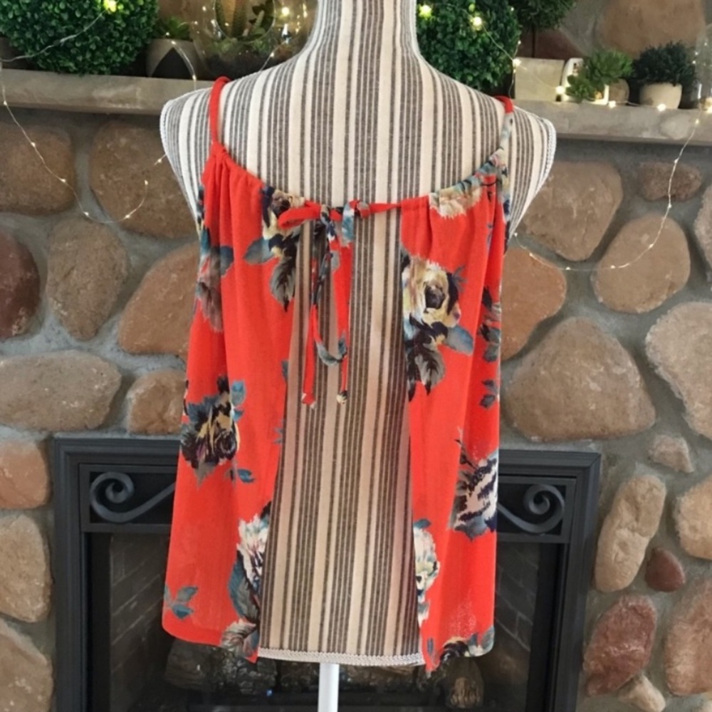 Mind Code Floral Open Back Tank Top - Picture 11 of 12